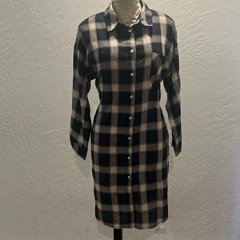 A plaid dress